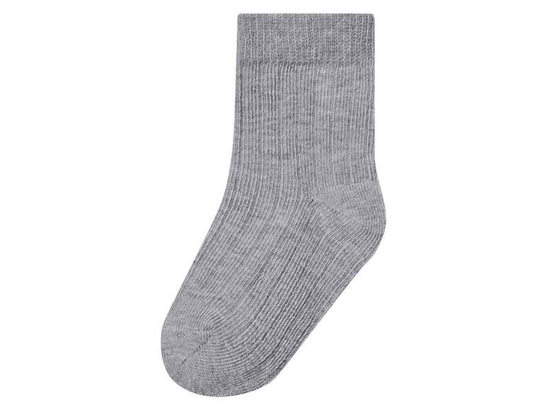 Chaussette côtelée grise