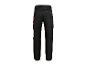 Pantalon de travail noir avec des accents rouges et plusieurs poches, vue arrière