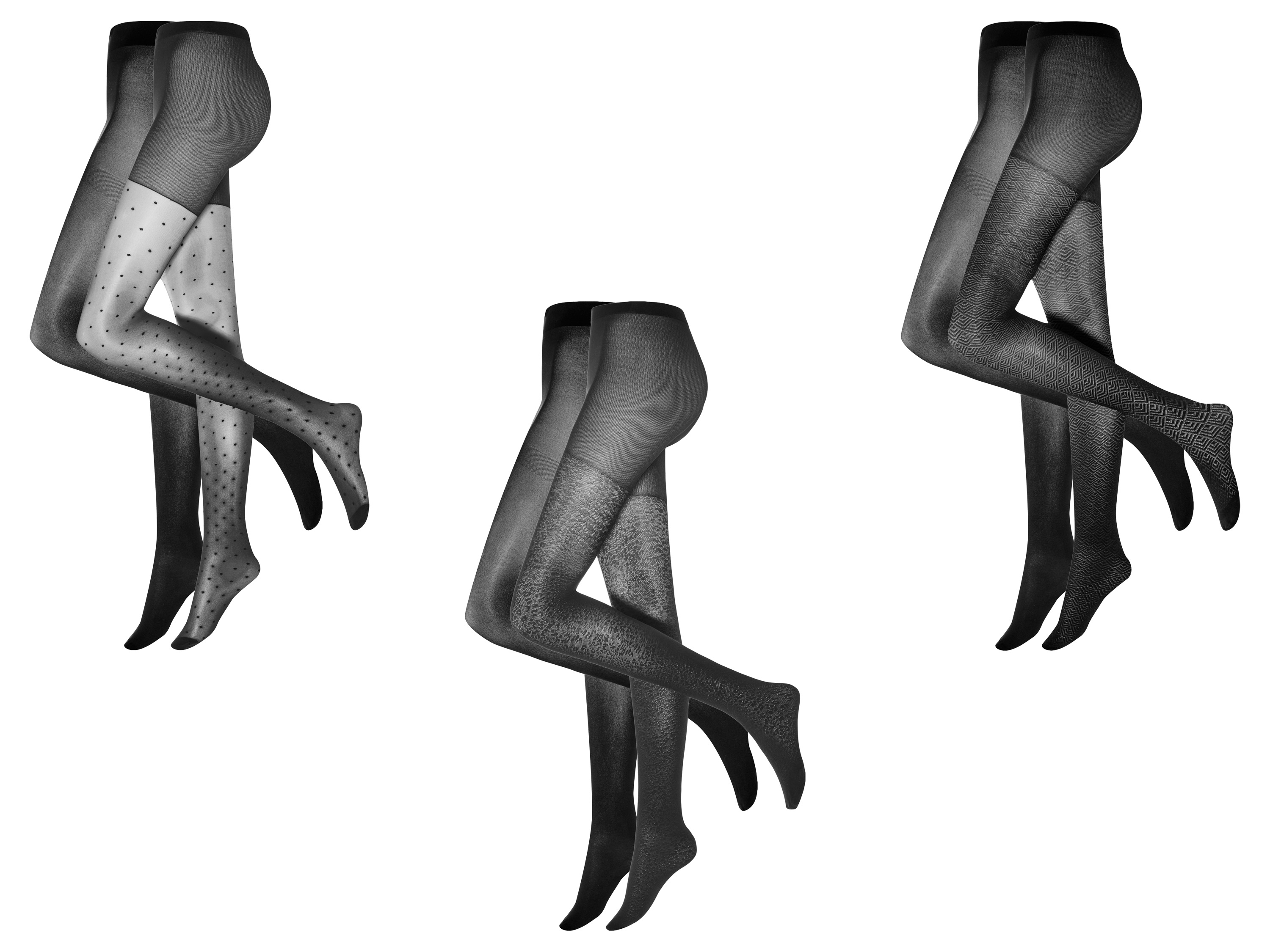 esmara® Lot de 2 collants fins femme