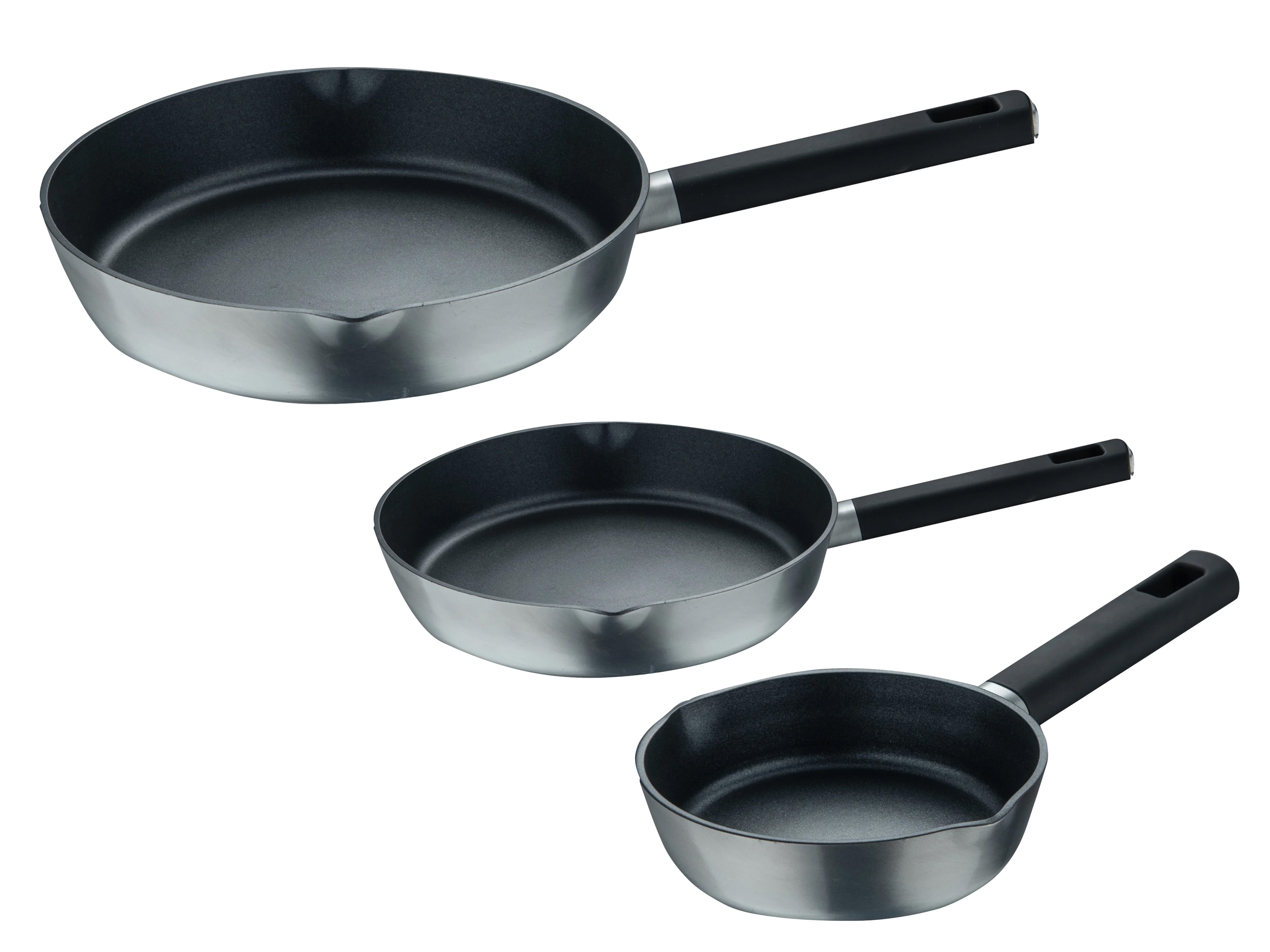 Masterpro Set de 3 poêles