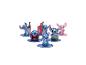 Six figurines Stitch et Angel dans diverses poses.