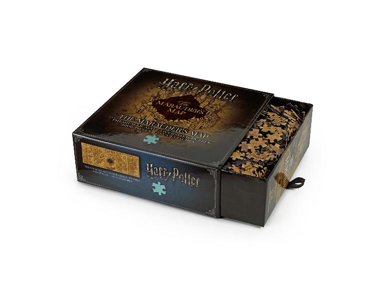 Puzzle 1000 pièces de la Carte du Maraudeur Harry Potter par The Noble Collection dans sa boîte tiroir