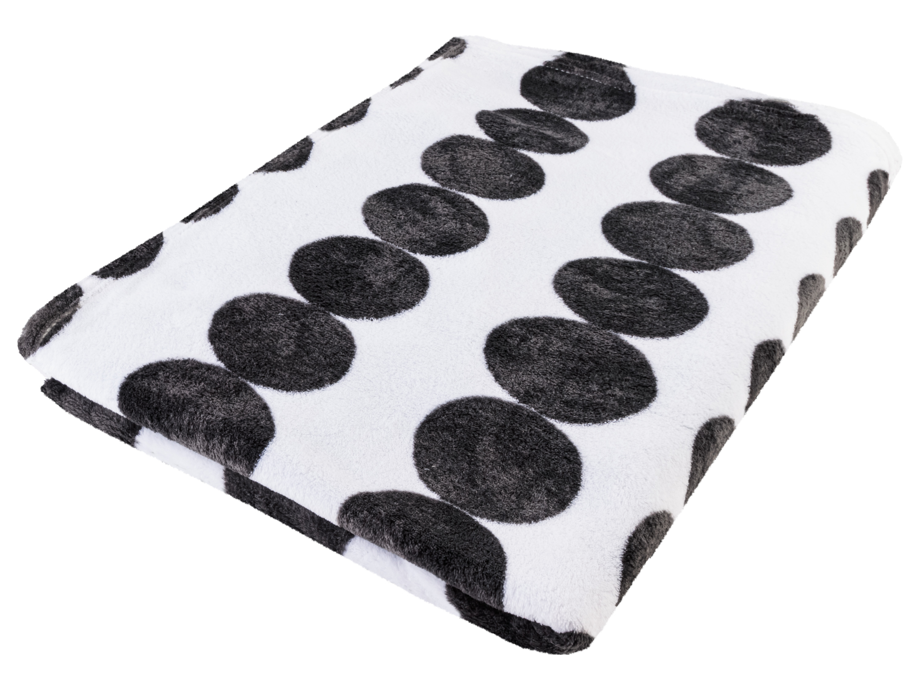 LIVARNO home Plaid, 130 x 170 cm (points noirs)