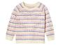 Pull rayé pour bébé avec boutons.