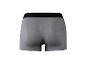 Caleçon boxer gris avec ceinture élastique noire, vue arrière.