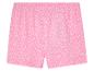 Shorts rose à pois blancs pour enfant.