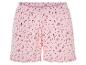 Shorts rose à fleurs, style estival.