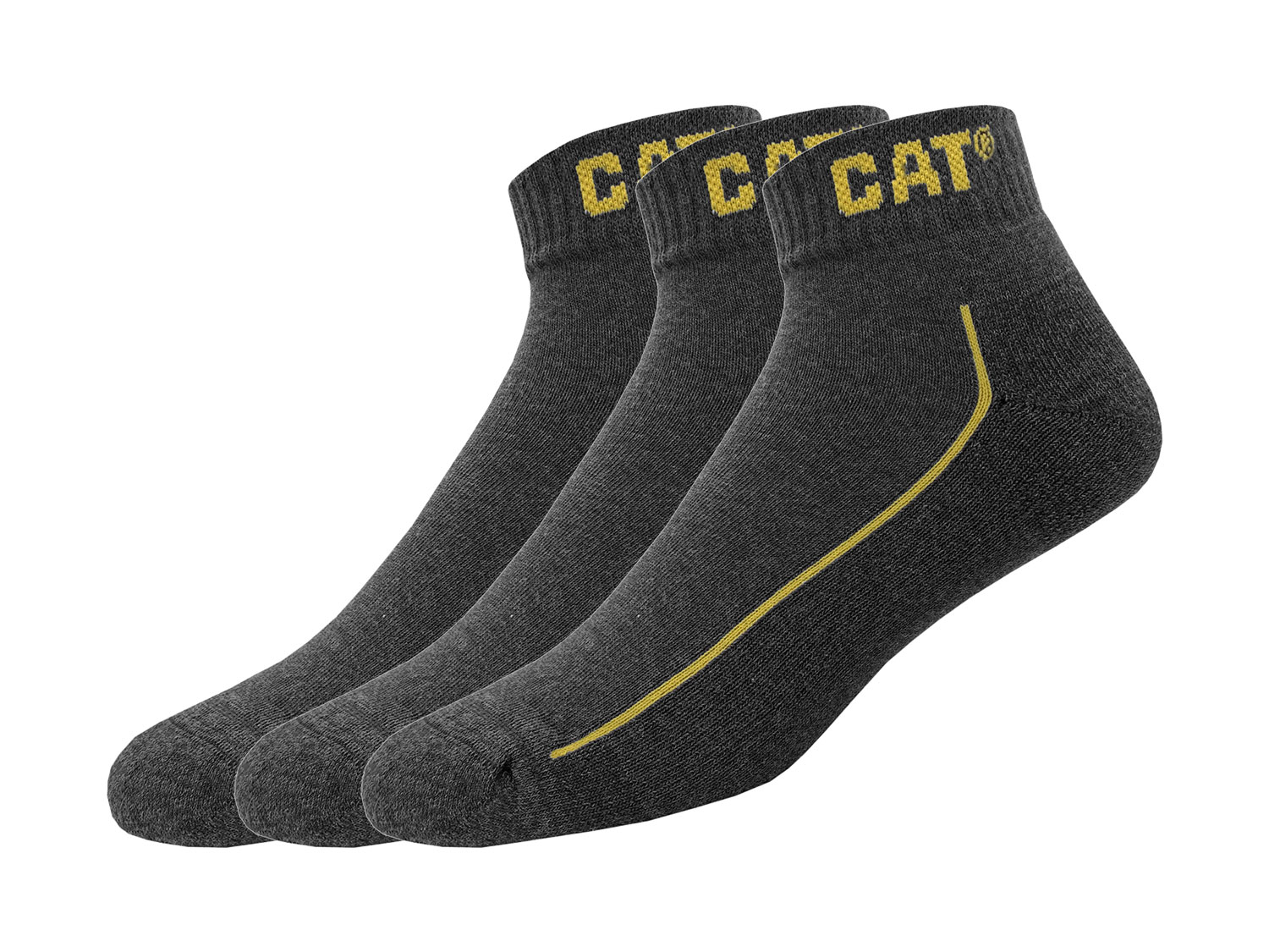 Caterpillar Lot de 3 paires de chaussettes homme (anthracite, 39-42)