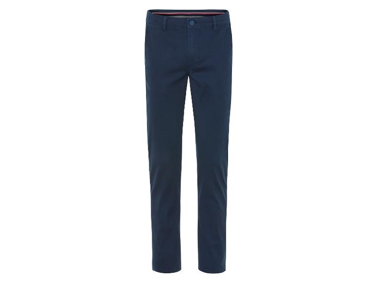 Pantalon chino bleu marine.