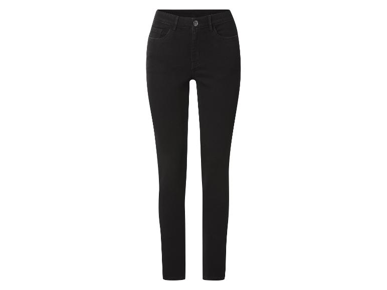 Jean slim noir taille haute pour femme