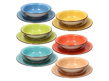 TOGNANA Service de table en porcelaine New Art & Pepper, 18 pièces