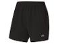 Short de running noir avec un logo réfléchissant.
