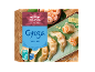 Emballage de gyoza asiatique aux crevettes, 400g surgelé.