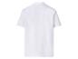Chemise blanche à manches courtes pour homme, vue de dos.