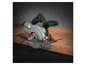Une scie circulaire grise Parkside avec guide laser.