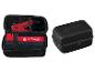 Un kit de démarrage de voiture portable Ultimate Speed avec câbles de démarrage, dans un étui ouvert et un fermé.