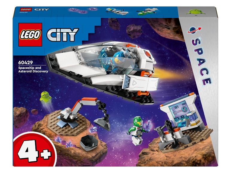 LEGO City Space : vaisseau spatial et découverte d'astéroïdes.