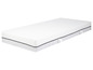 Un matelas blanc avec des détails gris