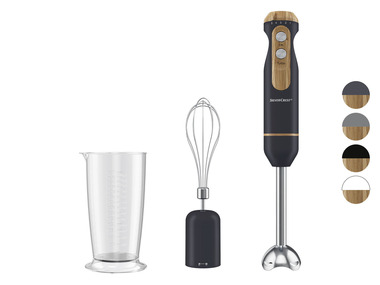 SILVERCREST® KITCHEN TOOLS Set mixeur plongeant SSSH 600 B1, design bois