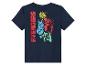 Un t-shirt bleu marine avec un imprimé Avengers