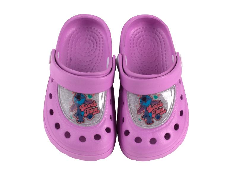 Sandales enfant violettes, motif Stitch "Sweet Thing".