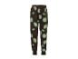 Pantalon de jogging noir pour enfants sur le thème d'Halloween avec des fantômes, des crânes, des os et des toiles d'araignée phosphorescents.