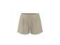 Short de sport beige avec cordon de serrage à la taille