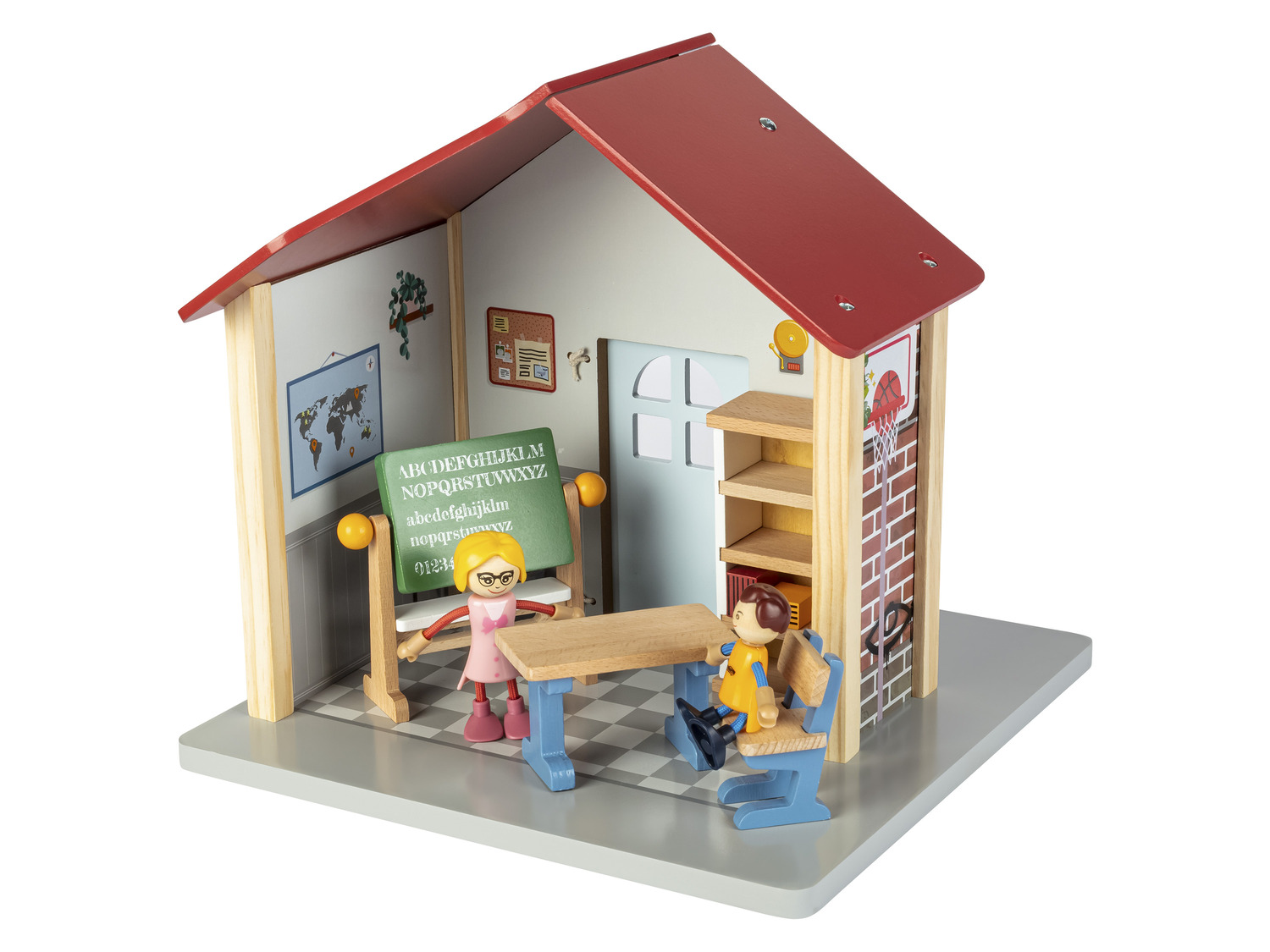 Playtive Set de jeu maison de poup es en bois LIDL