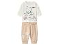 Ensemble bébé Winnie l'Ourson: haut blanc à manches longues et pantalon beige