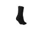 Une chaussette noire sur fond blanc