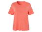 T-shirt femme corail à manches courtes.