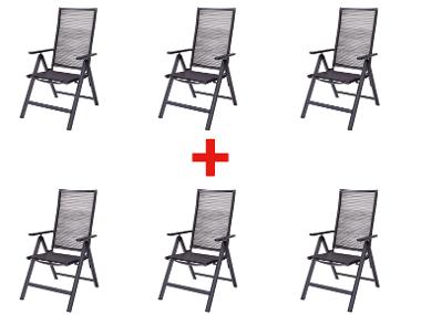 LIVARNO home Lot de 6 chaises hautes MIAMI