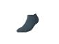 Une chaussette courte bleu foncé sur fond blanc.