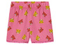 Short rose avec un motif de tigres.