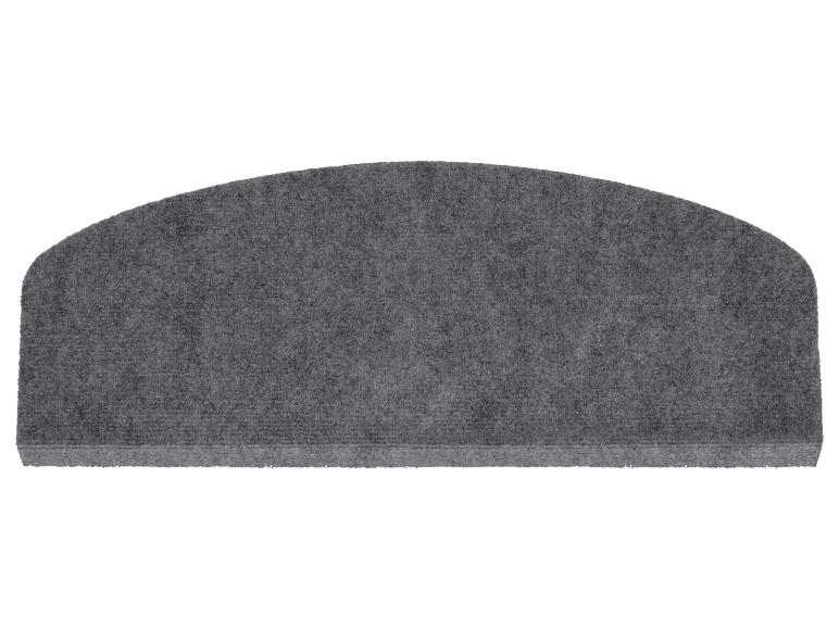 Tapis de cheminée semi-circulaire gris