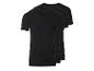 Trois t-shirts noirs pour hommes à col en V