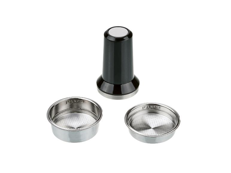 Tamper à café et deux filtres pour machine à expresso