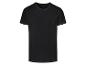 T-shirt noir à manches courtes.