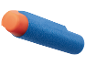 Flèche souple bleue et orange.