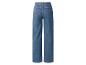 Jean large en denim bleu pour femme, vue arrière