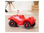 Voiture porteur rouge avec volant blanc et texte 'BIG-BOBBY-CAR'