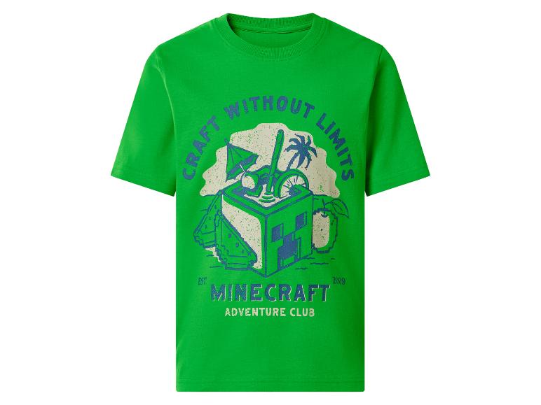 T-shirt vert avec impression 'CRAFT WITHOUT LIMITS' et cubes