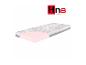 Matelas Hn8 Schlafsystème, cœur en mousse rose.