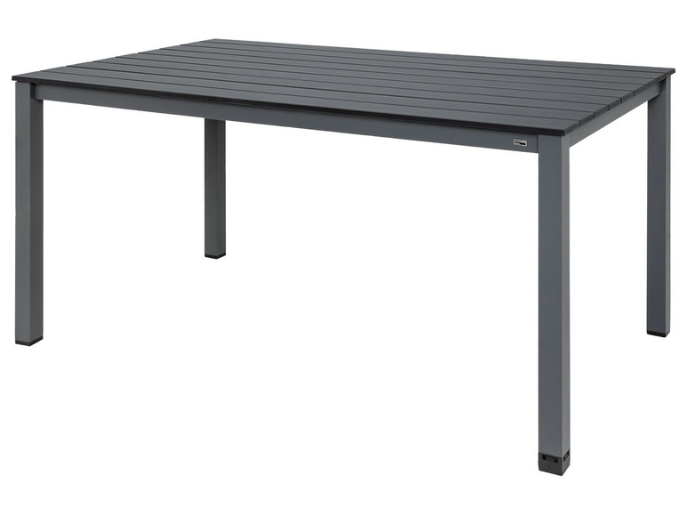 Aller en mode plein écran : LIVARNO home Table de jardin Valencia, 150 x 74 x 90 cm, grise - Image 1