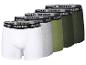 Lot de boxers PARKSIDE en blanc, gris, vert clair et vert foncé.