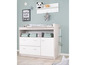 Commode blanche avec plan à langer pour bébé