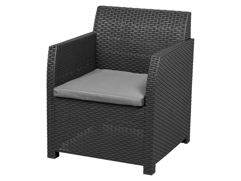 Aller en mode plein écran : LIVARNO home Ensemble de meubles de balcon, anthracite/gris, 3 pièces - Image 4
