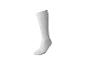 Chaussette de sport blanche unie, mi-mollet, sur fond blanc.