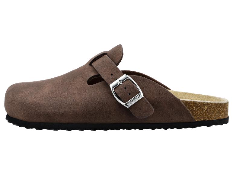 Sabot femme Esmara marron avec boucle argentée et semelle en liège