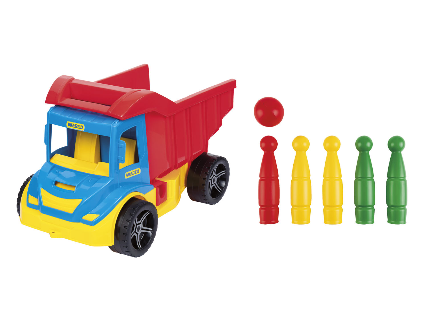 WADER Véhicule jouet (Multi Truck avec quilles)
